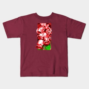 Ink Roses Tattoo Style Kids T-Shirt